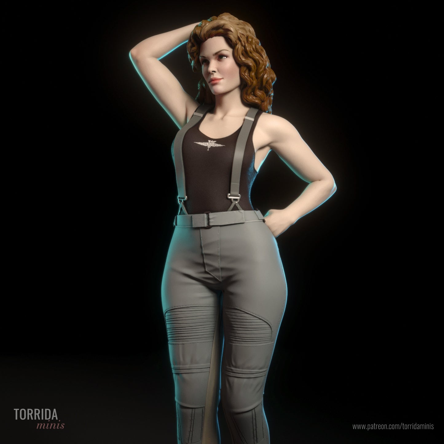 Ship Pilot Pinup Adult 3D Resin Figurine Model Kit