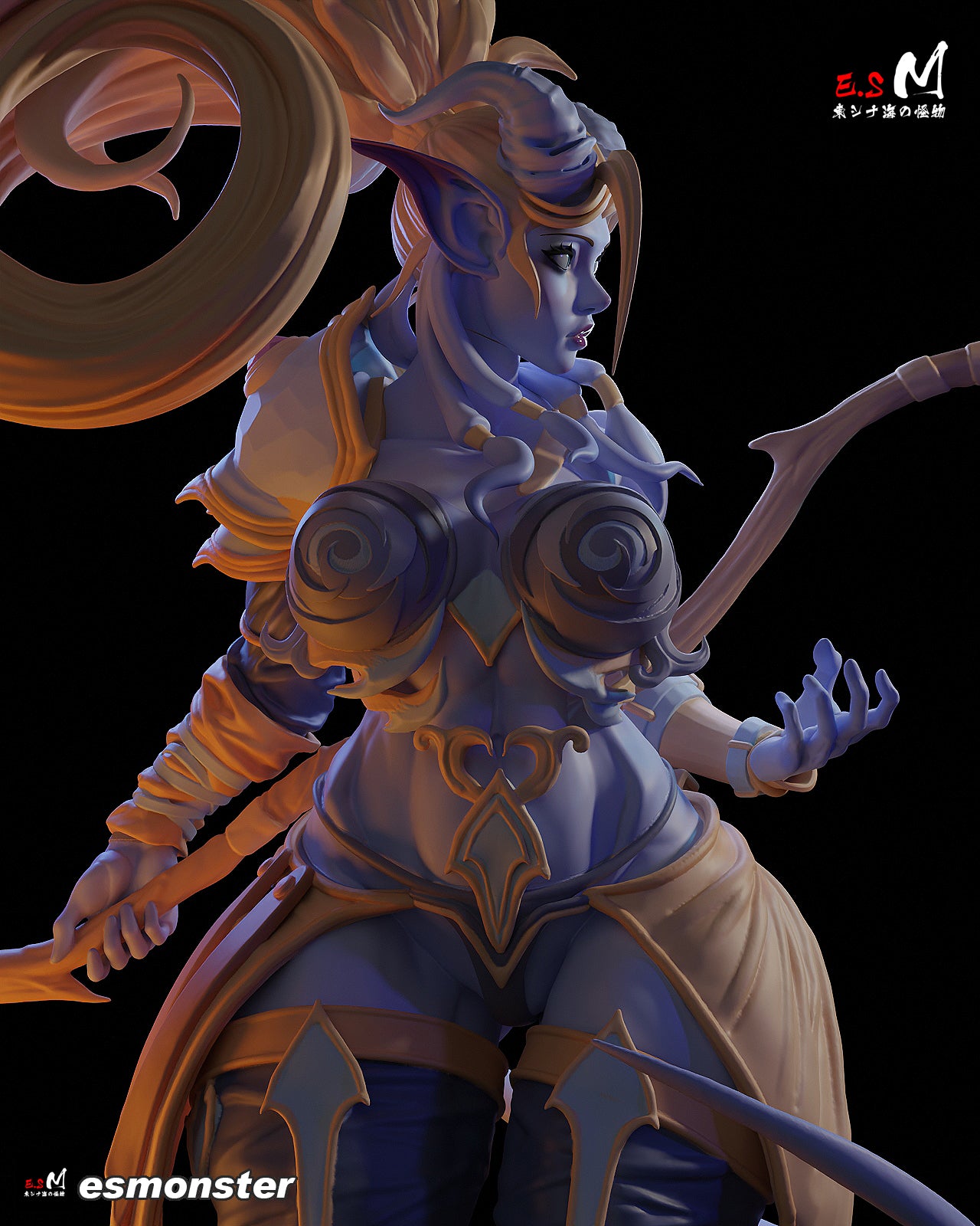 Exiled One Adult Pinup 3D Resin Model