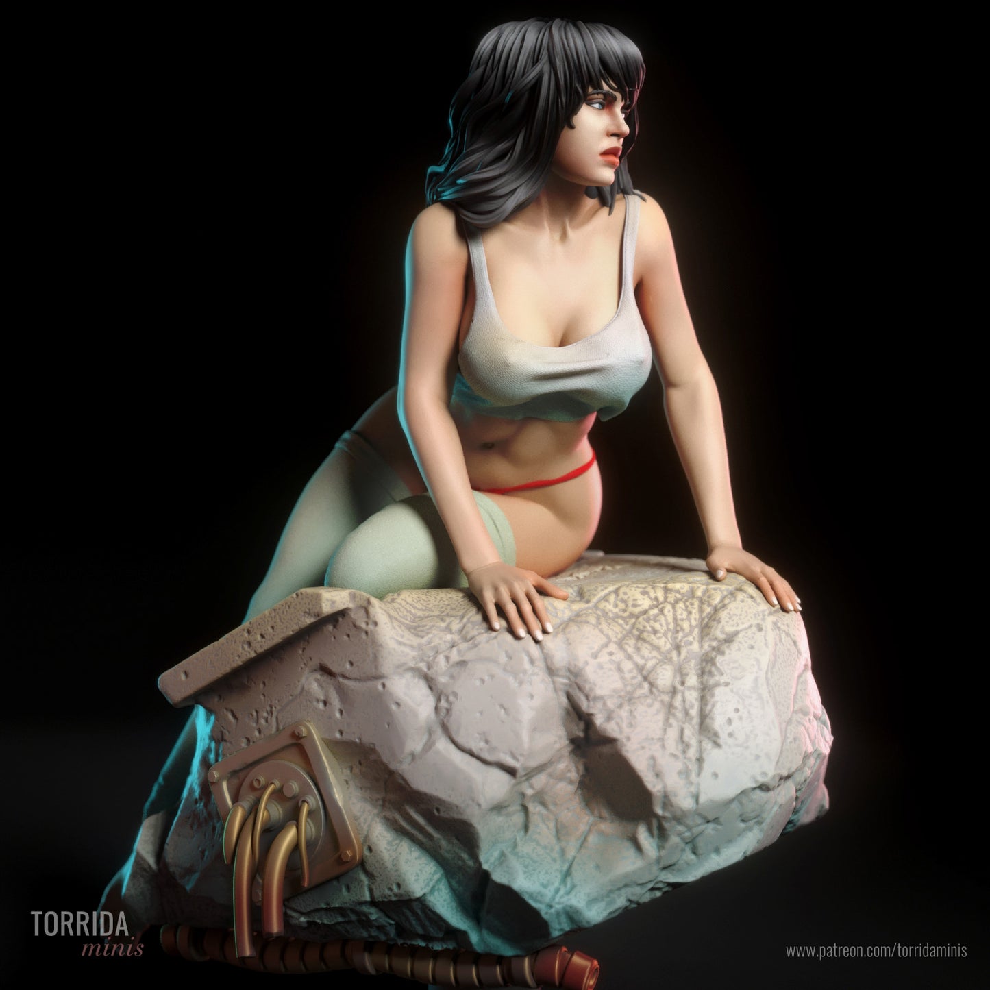 Erotic Sci-fi Pinup 3d Resin Model Kit