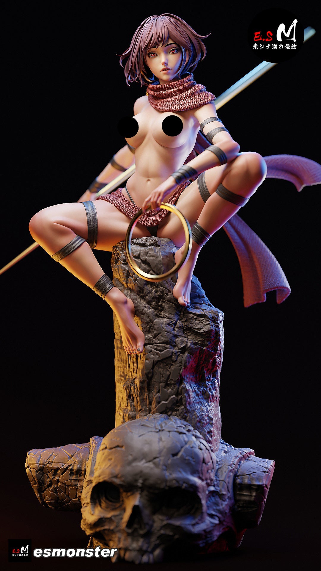 OC Jin Adult Pinup 3D ABS Resin Model