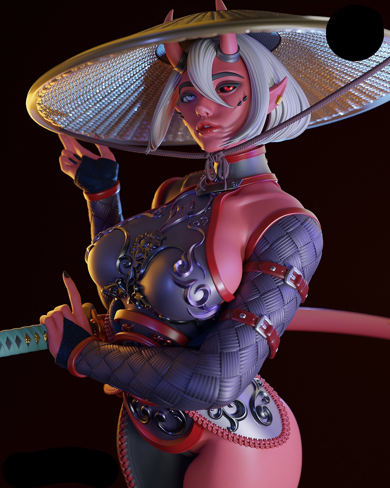 Devil Oni Adult Pinup 3D Resin Model