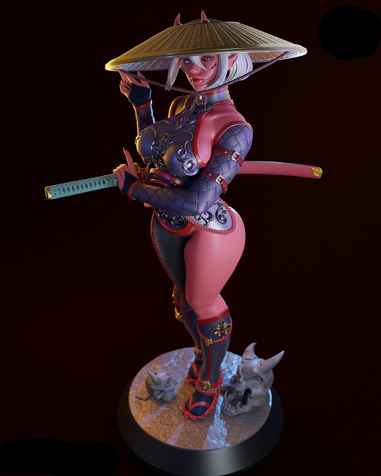 Devil Oni Adult Pinup 3D Resin Model