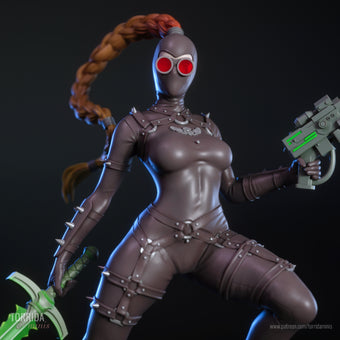 Assassin Pinup Adult 3D Resin Figurine Model Kit