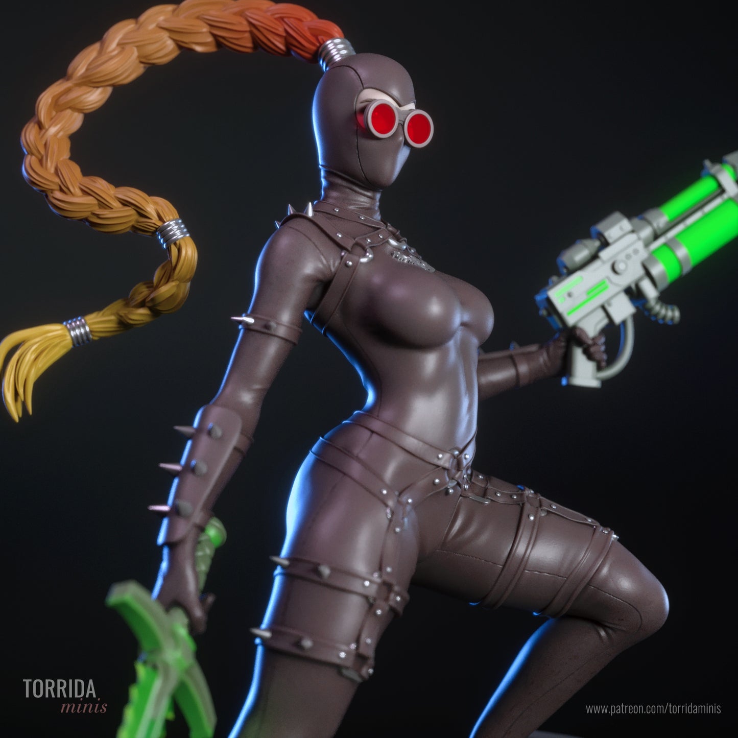 Assassin Pinup Adult 3D Resin Figurine Model Kit