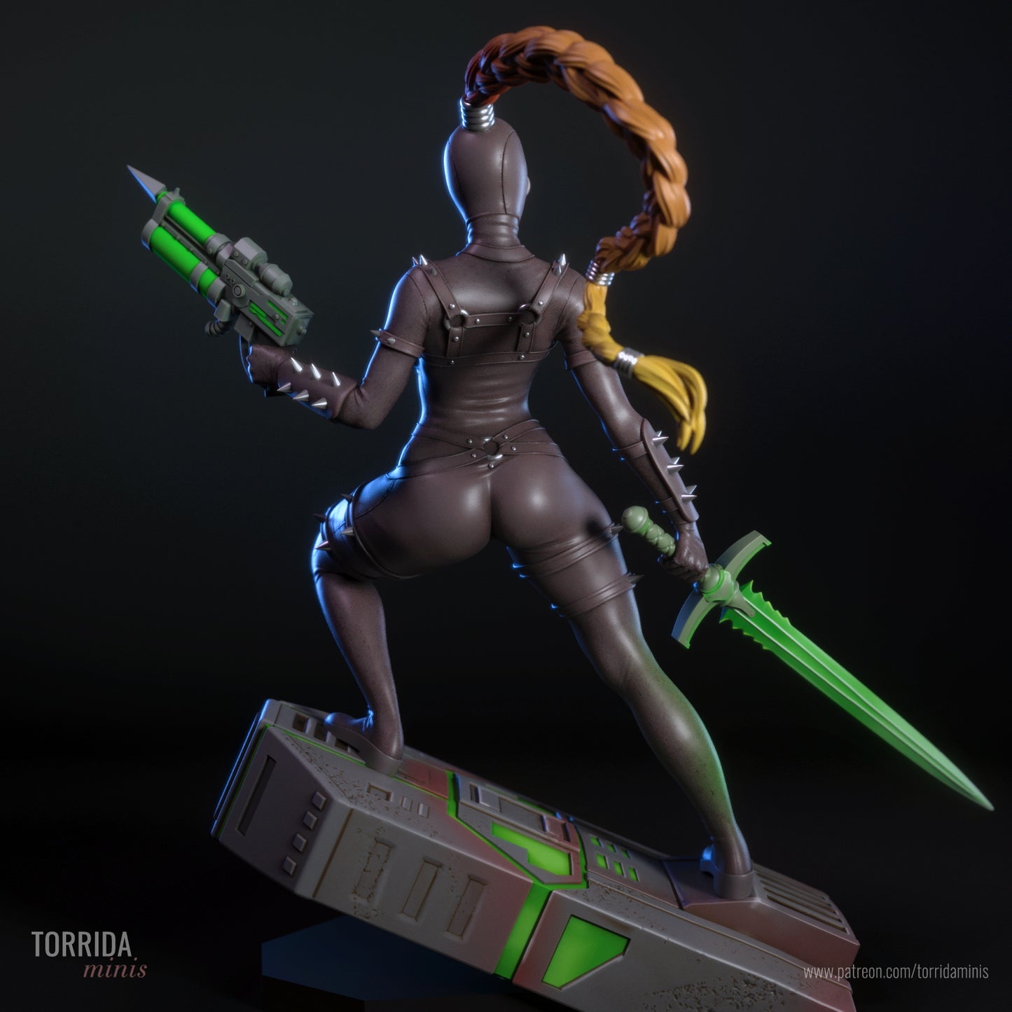 Assassin Pinup Adult 3D Resin Figurine Model Kit