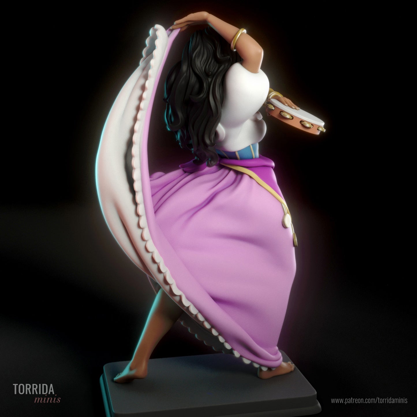 Minstrel's Daughter Adult Pinup 3D Resin Figurine Model