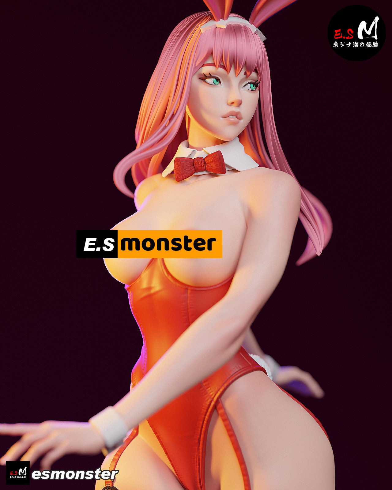 Darling Girl Adult Pinup 3D Resin Model