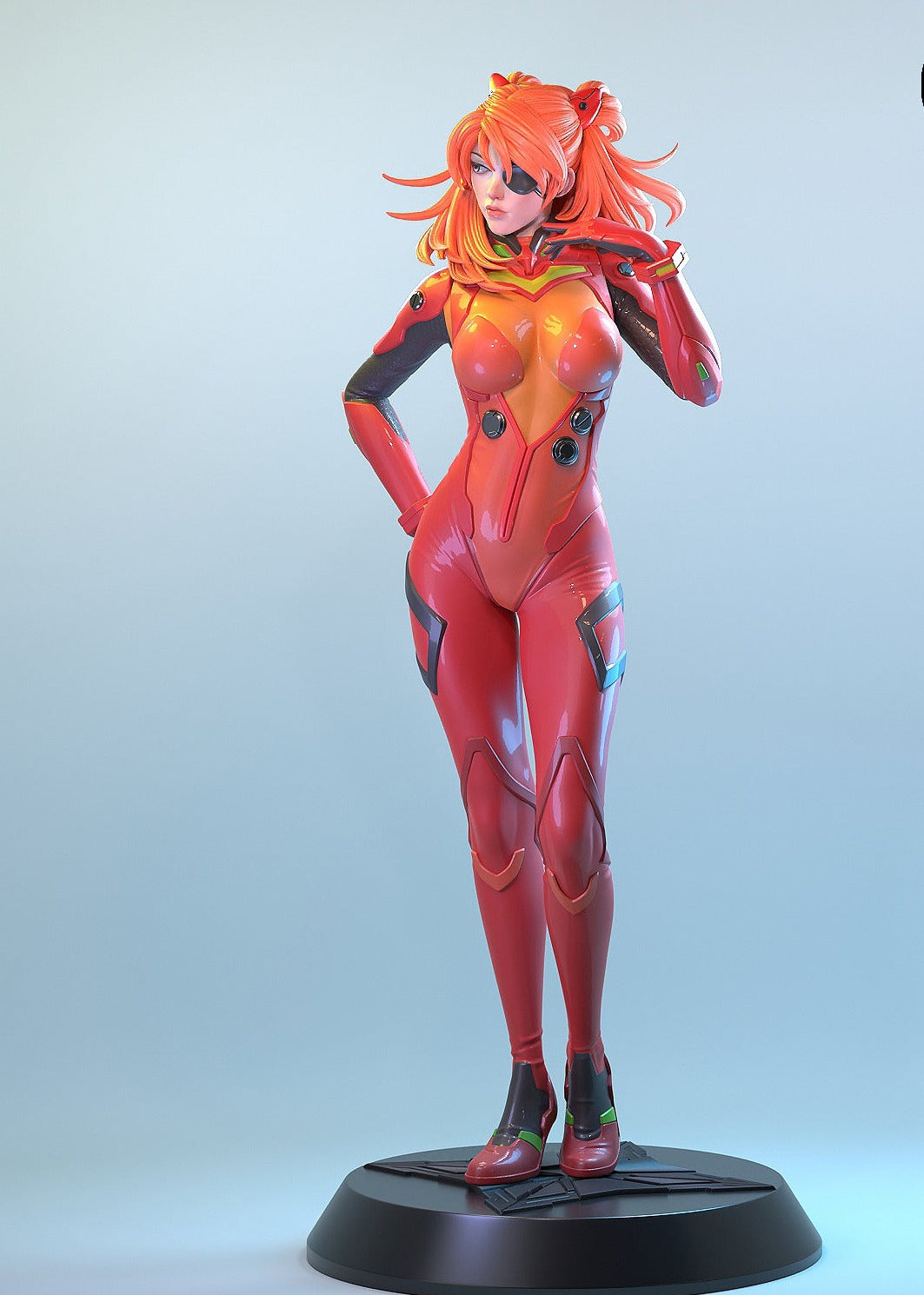 Robot Pilot Pinup 3D Resin Model