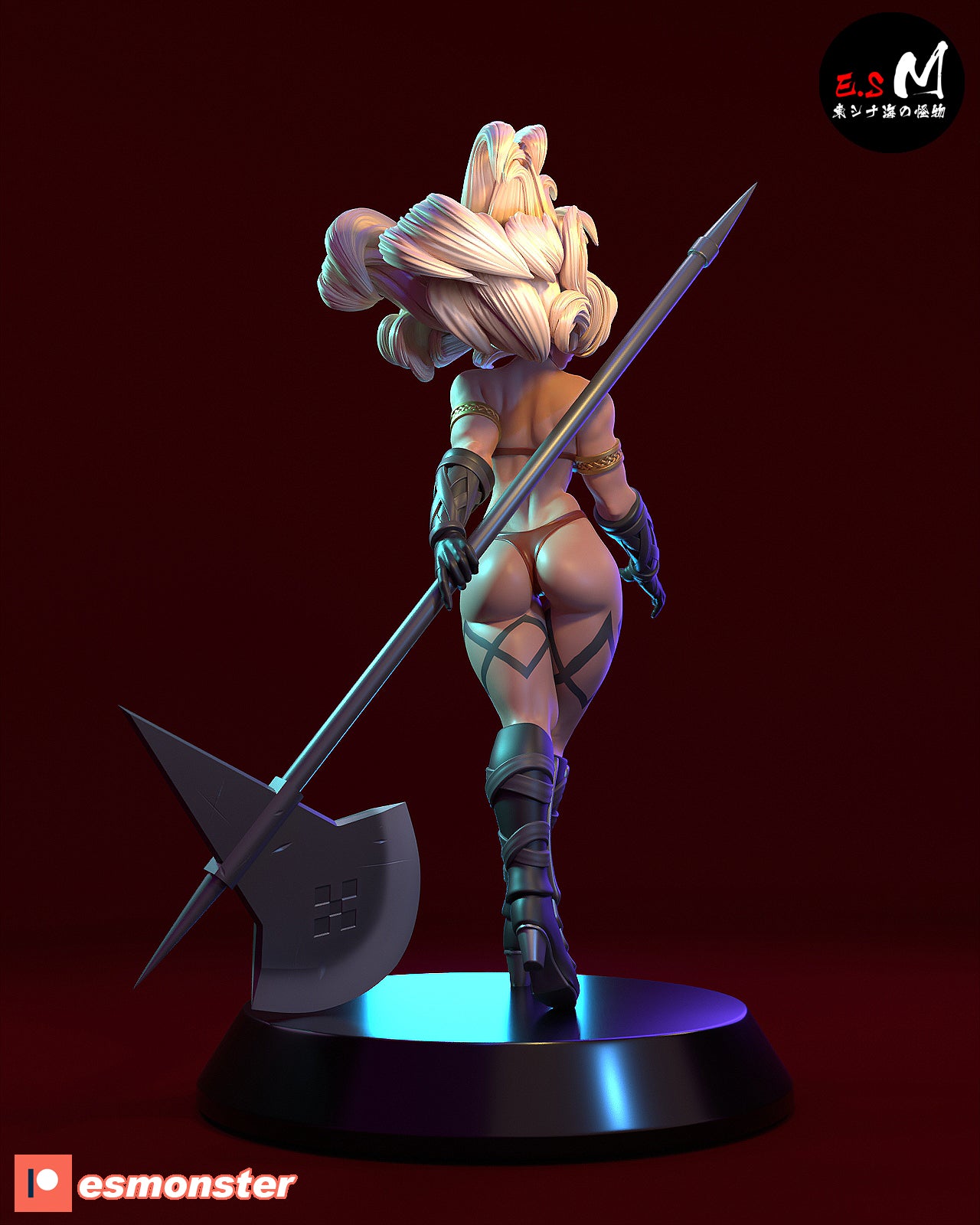 Amazon Pinup 3D Resin Model