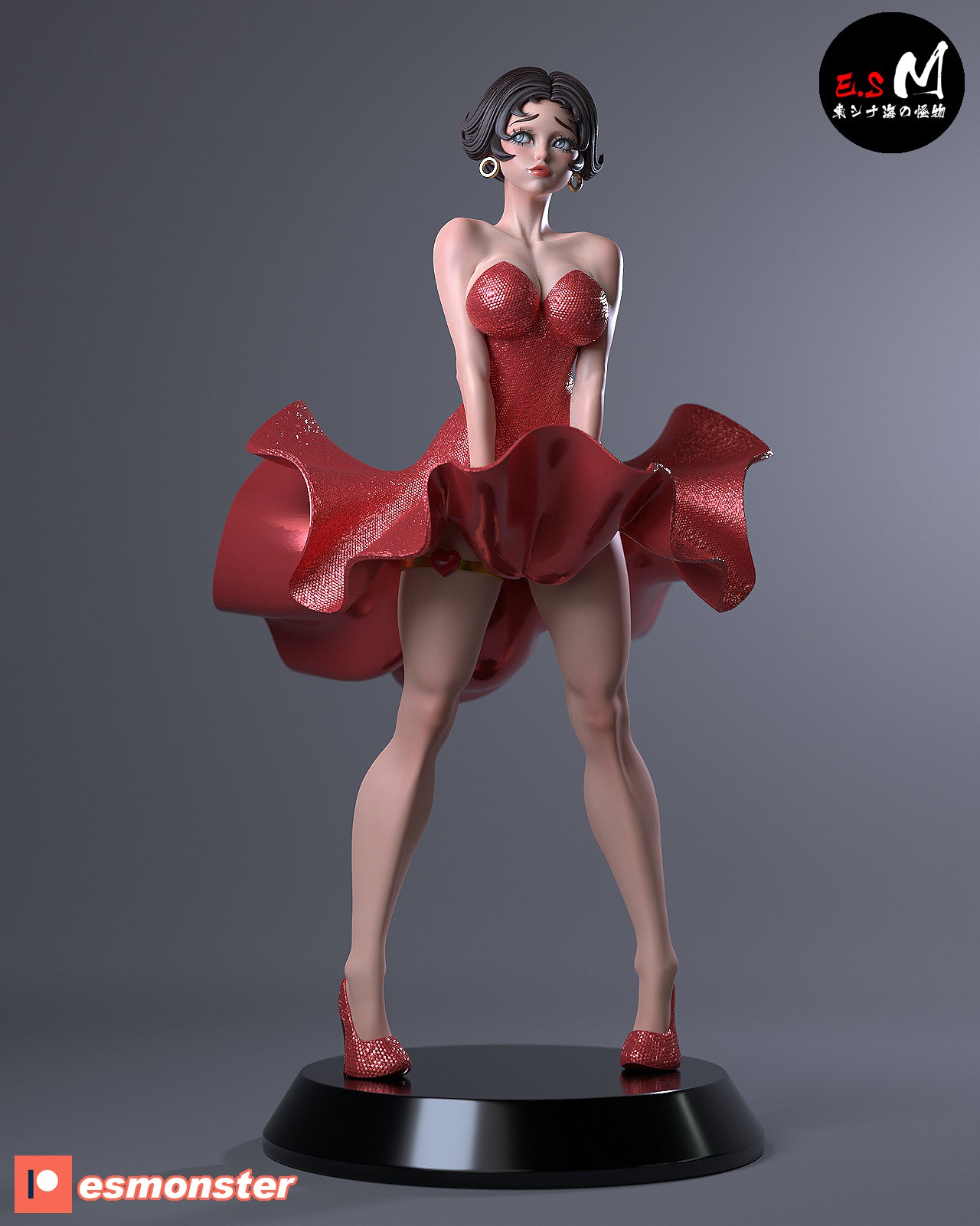 Classic Bobbity Pinup 3D Resin Model