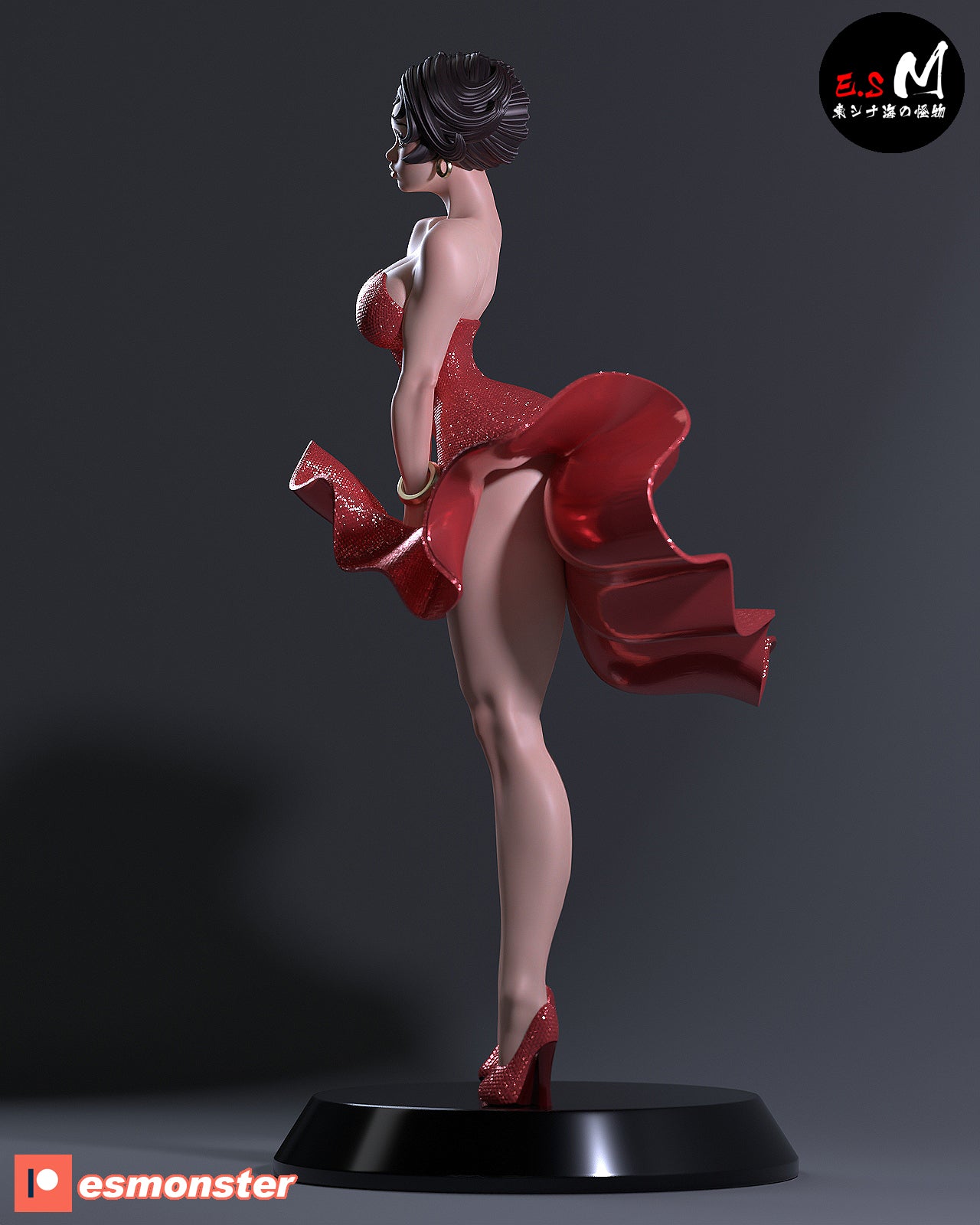 Classic Bobbity Pinup 3D Resin Model