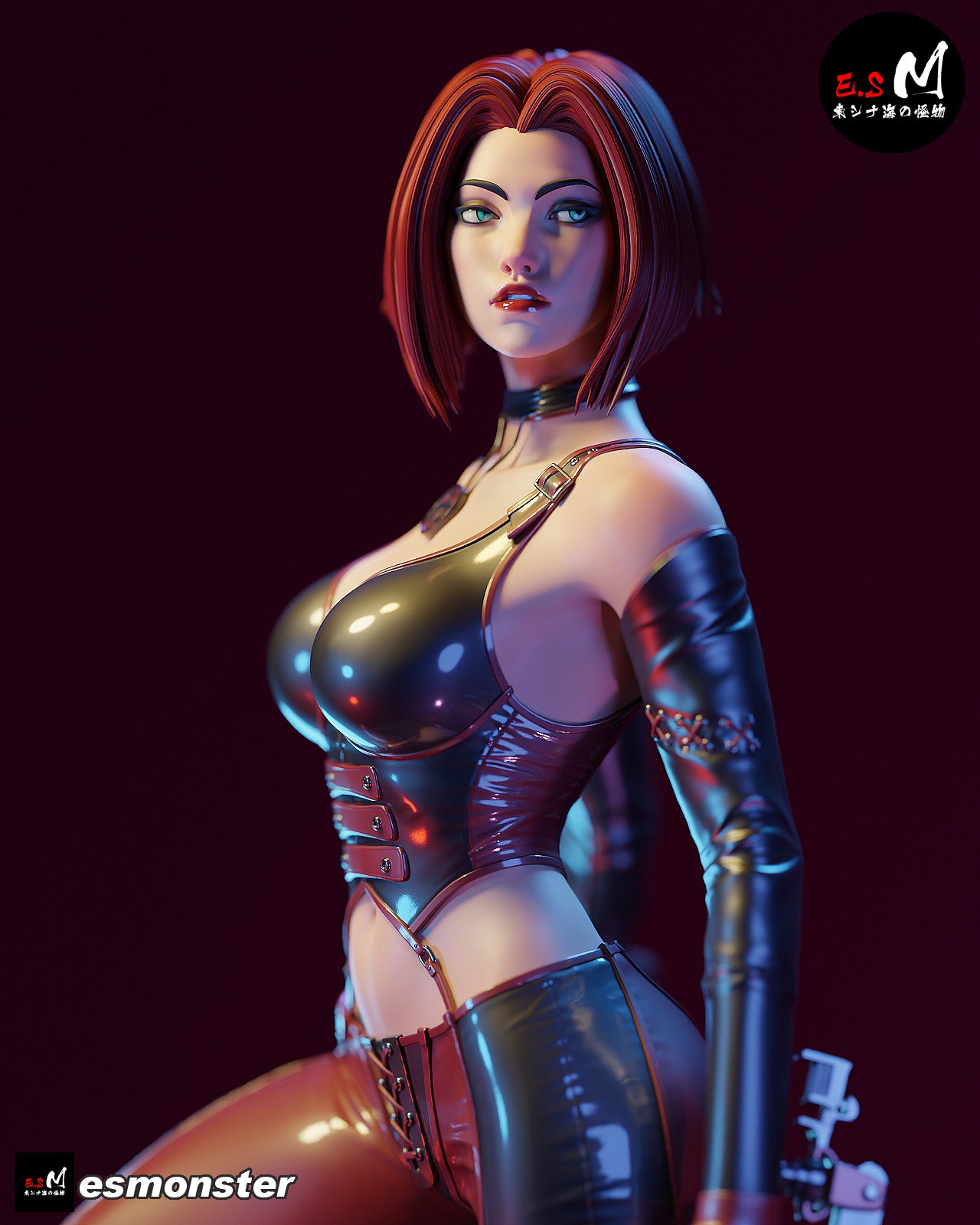 Vampire Hunter Adult Pinup 3D Resin Model