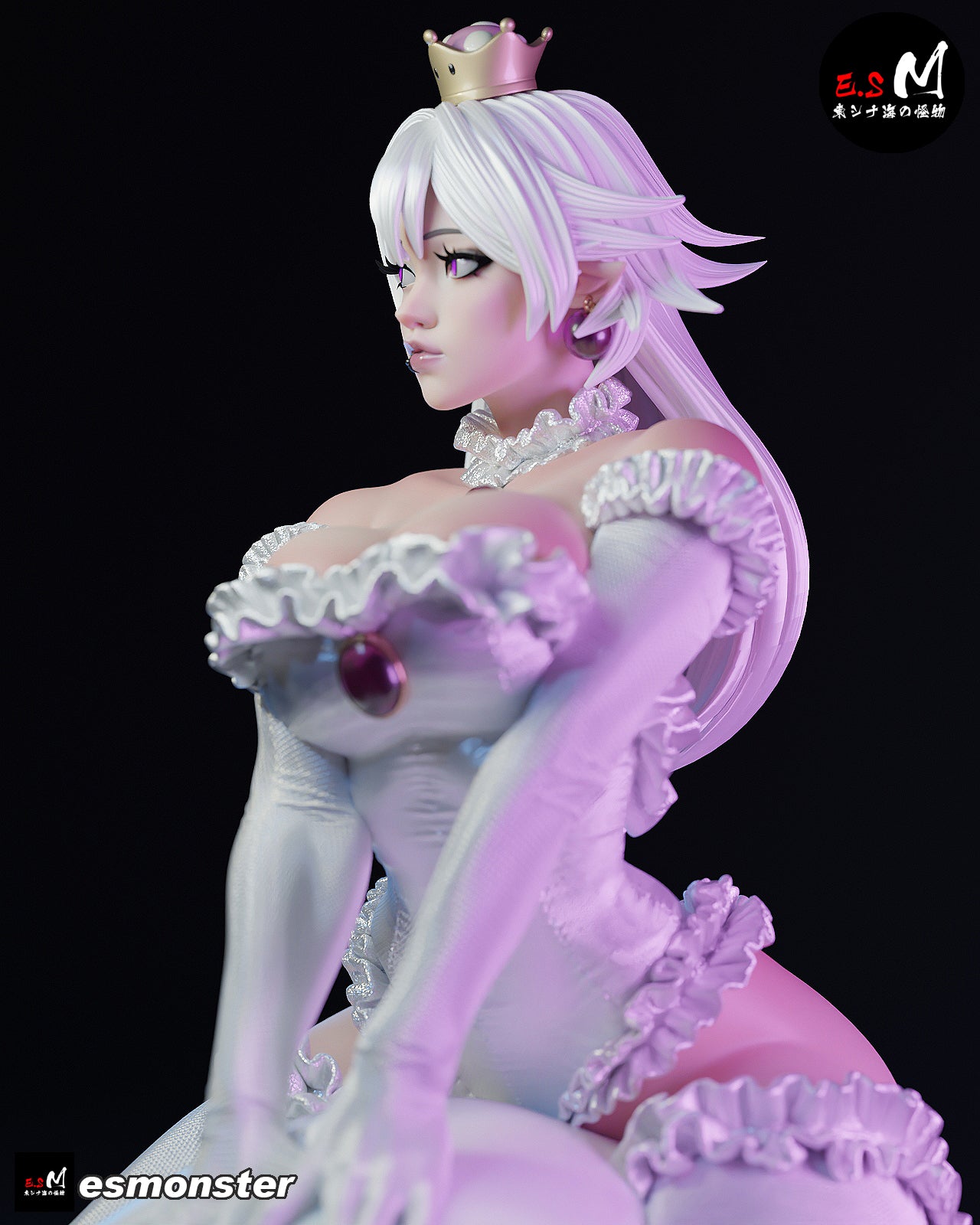Ghost Princess Girl Adult Pinup 3D Resin Model