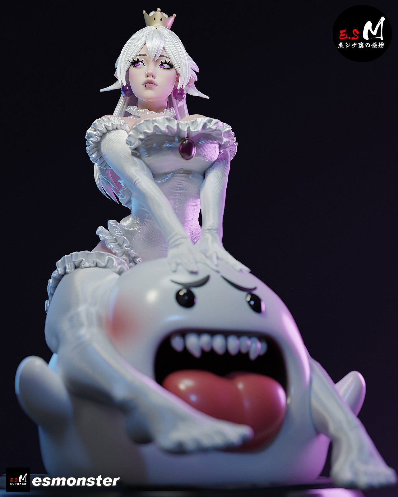 Ghost Princess Girl Adult Pinup 3D Resin Model