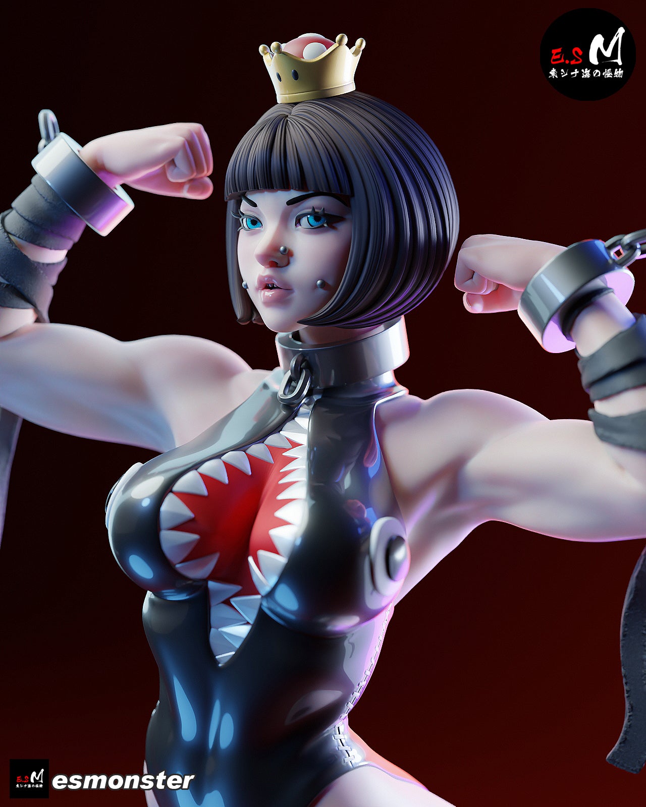 Chain Princess Girl Adult Pinup 3D Resin Model