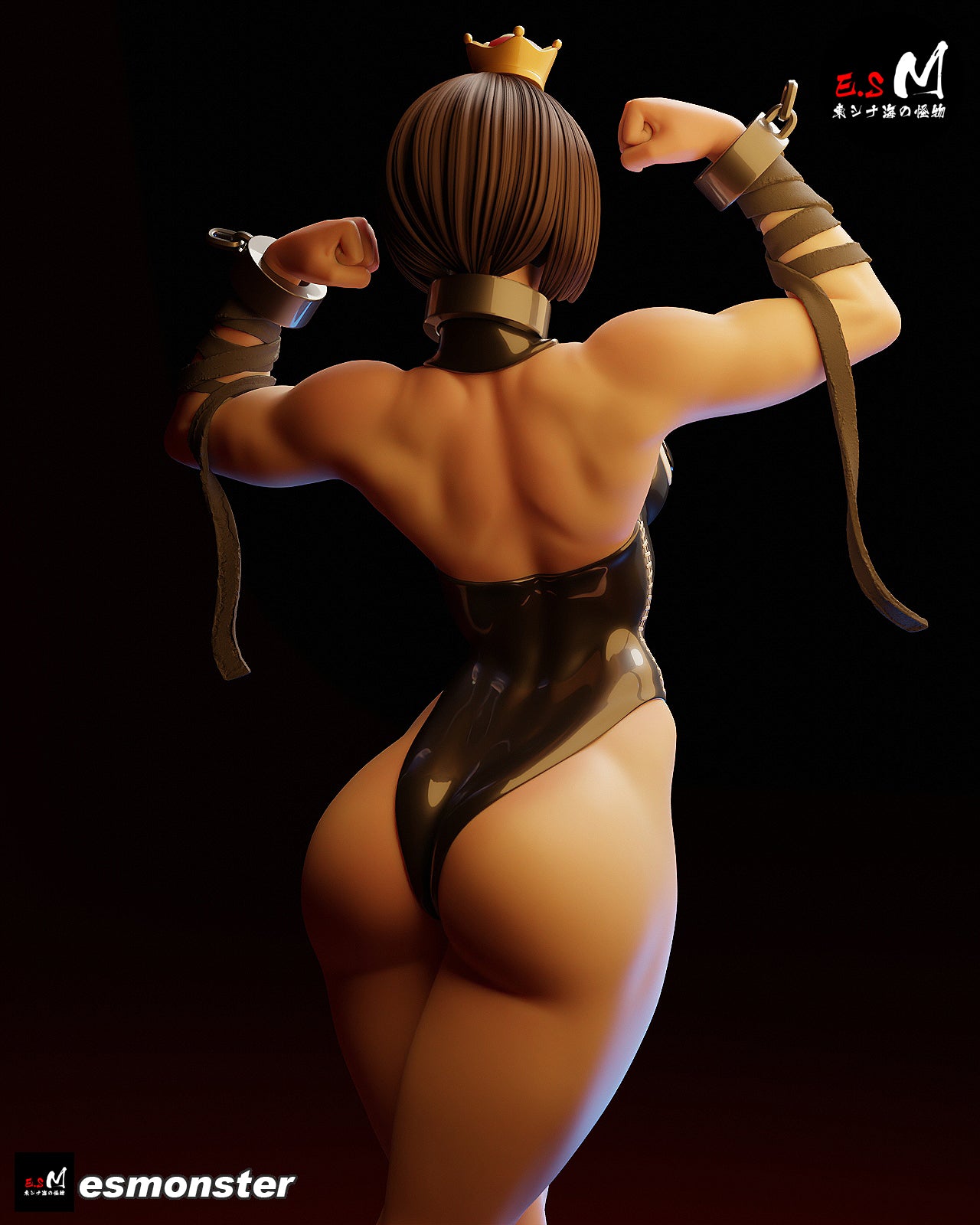 Chain Princess Girl Adult Pinup 3D Resin Model