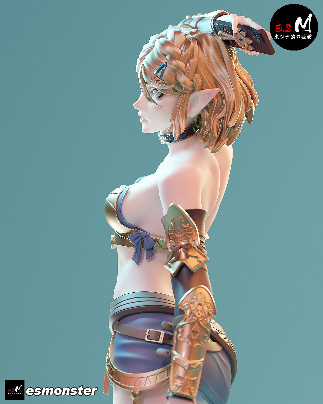 Punk Princess Adult Pinup 3D Resin Model