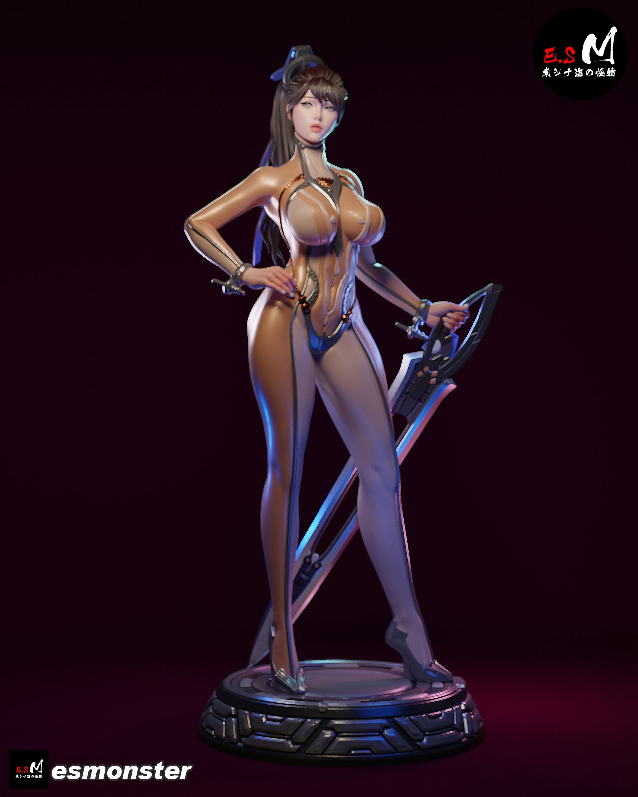 Stunning Blade Pinup 3D Resin Model