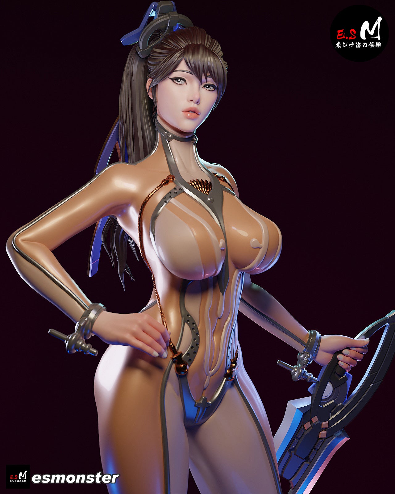 Stunning Blade Pinup 3D Resin Model