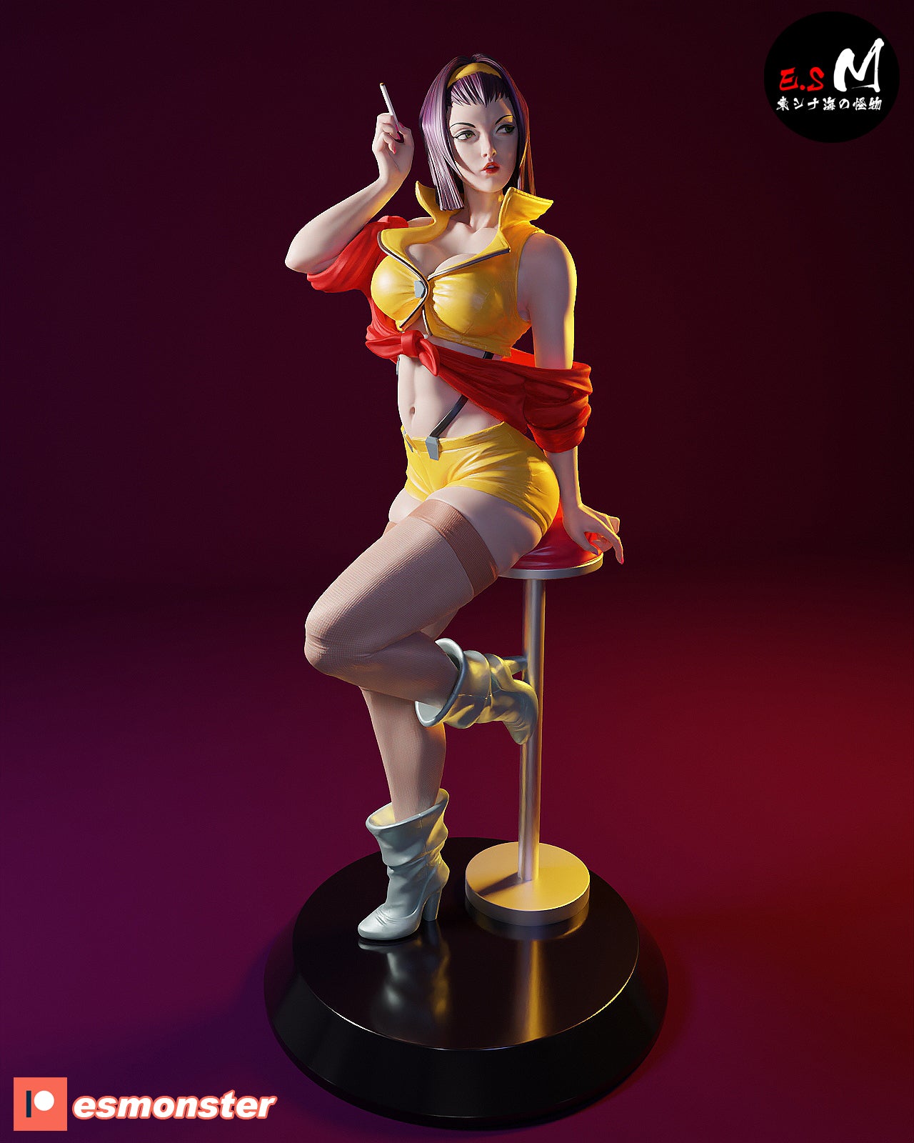 Cutie Hunter Pinup 3D Resin Model