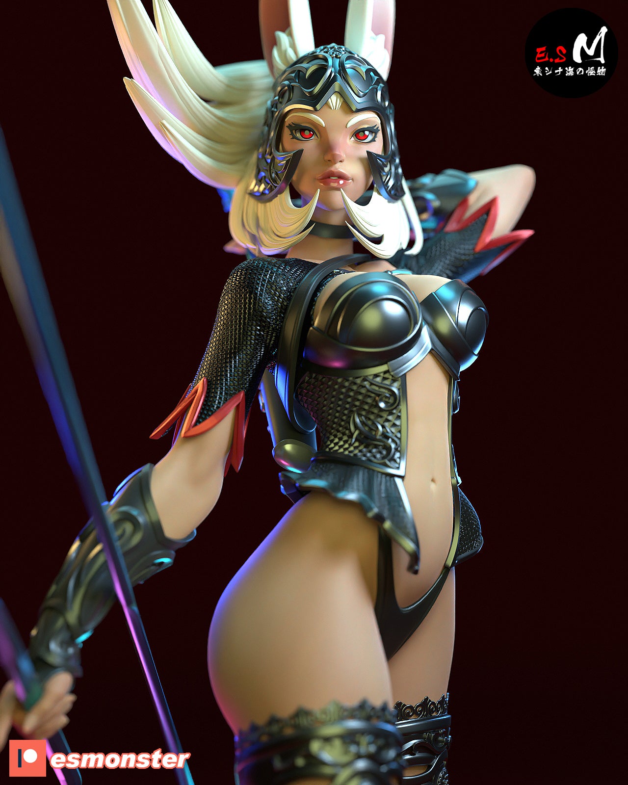 Huntress Pinup 3D Resin Model