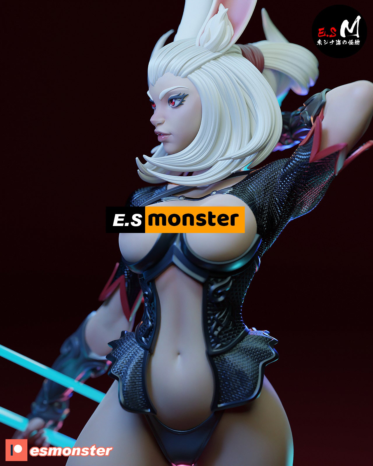 Huntress Pinup 3D Resin Model