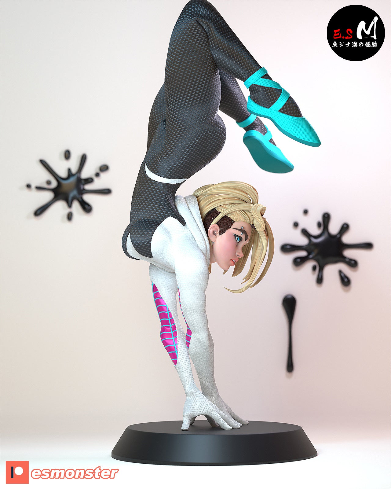 Handstand Hero Pinup 3D Resin Model