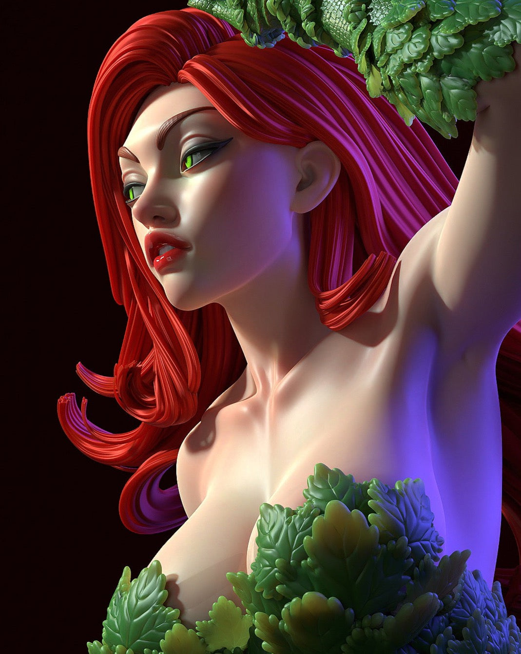 Deadly Botanist Pinup 3D Resin Model