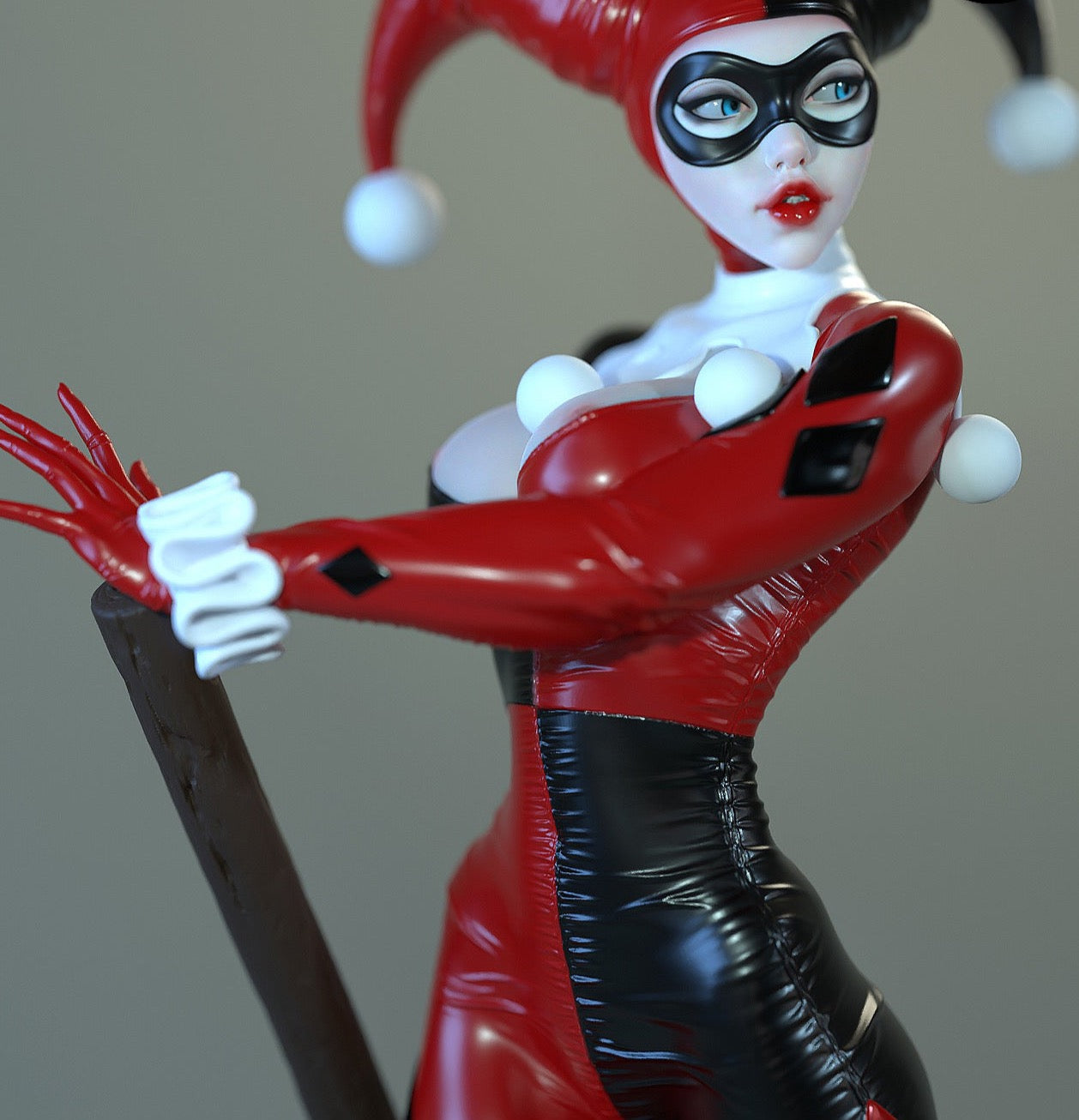 Clown Princess with Hammer Pinup 3D Resin Model