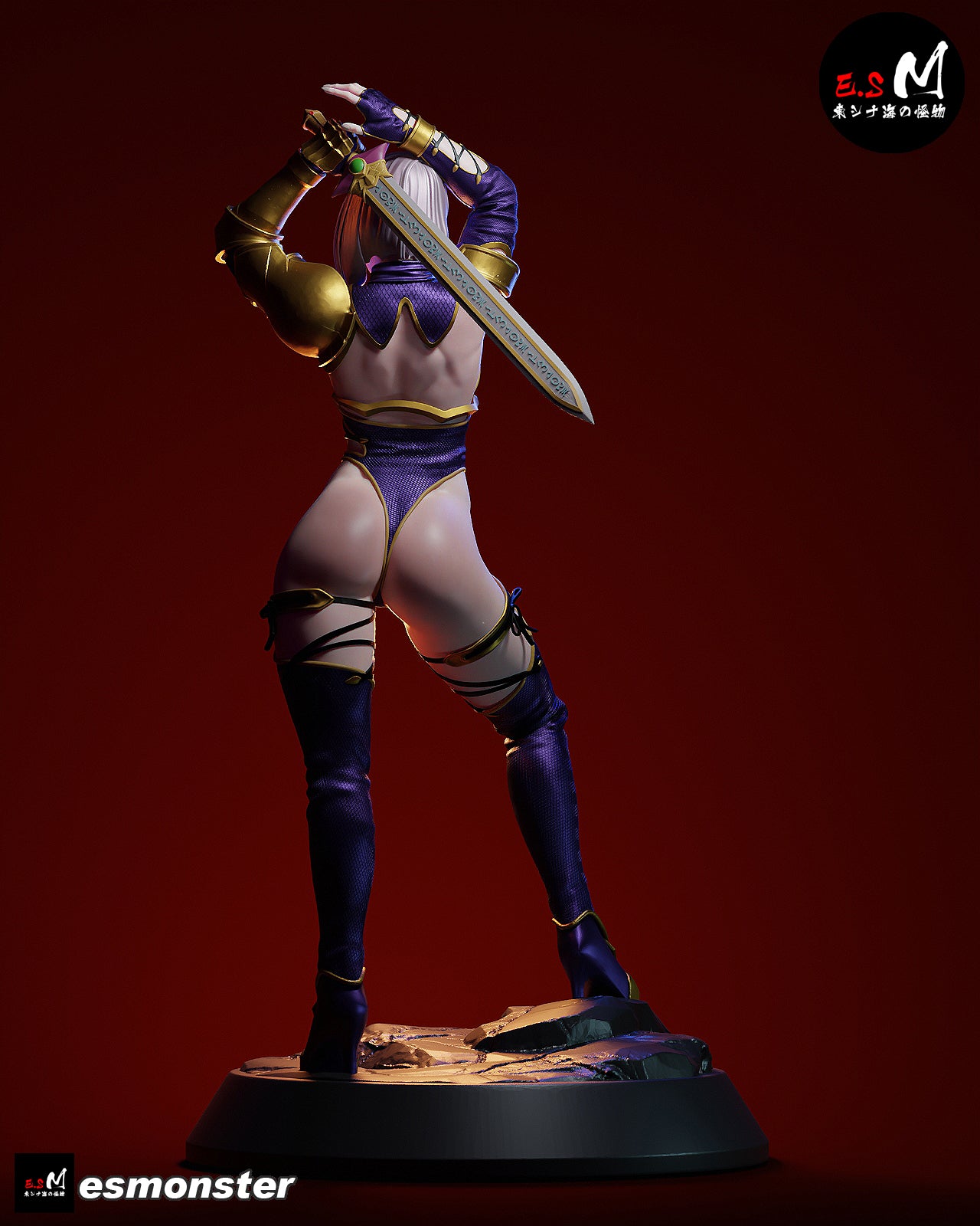 Bondage Fighter Adult Pinup 3D Resin Model