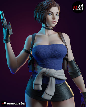 Cop Survivor Adult Pinup 3D Resin Model