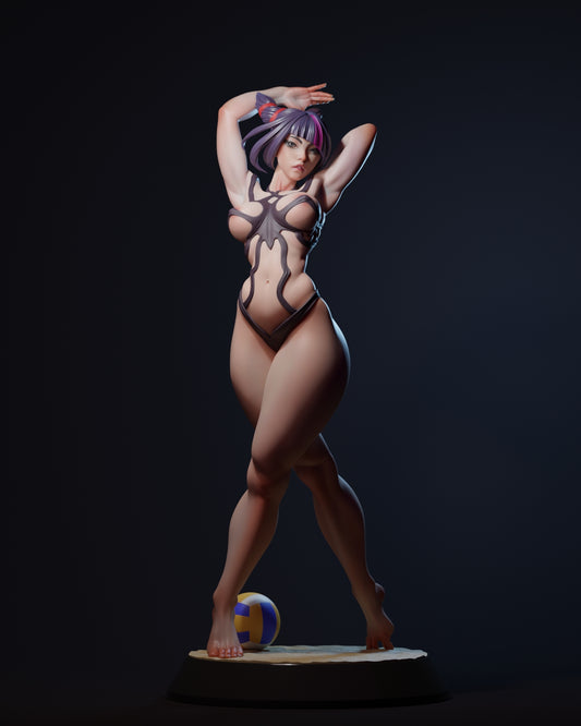 Martial Artist Adult Pinup 3D Resin Model