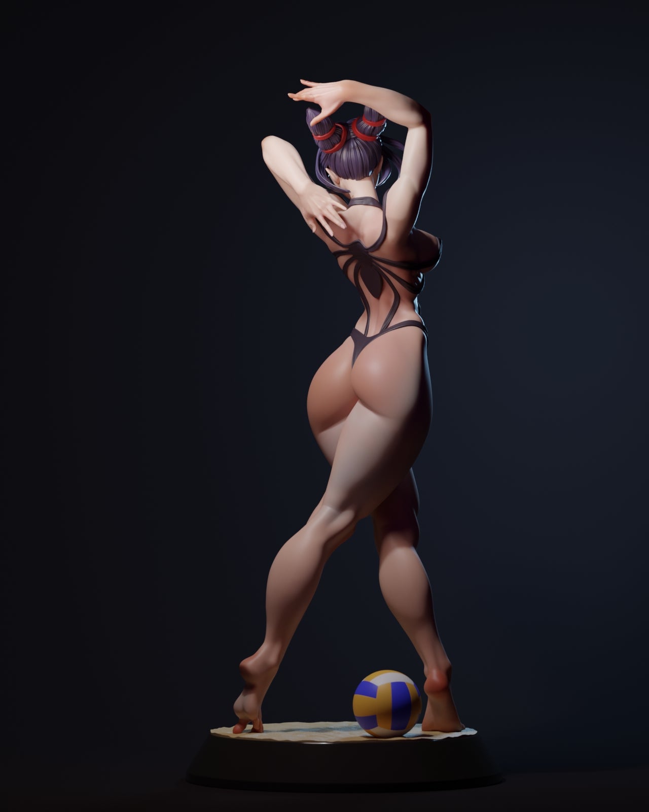 Martial Artist Adult Pinup 3D Resin Model
