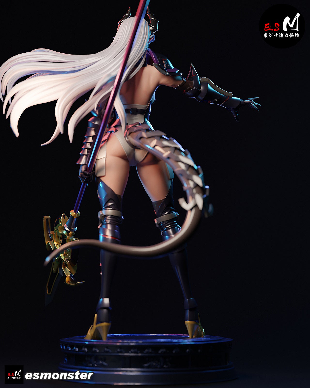 Dragon Knight Girl Adult Pinup 3D Resin Model