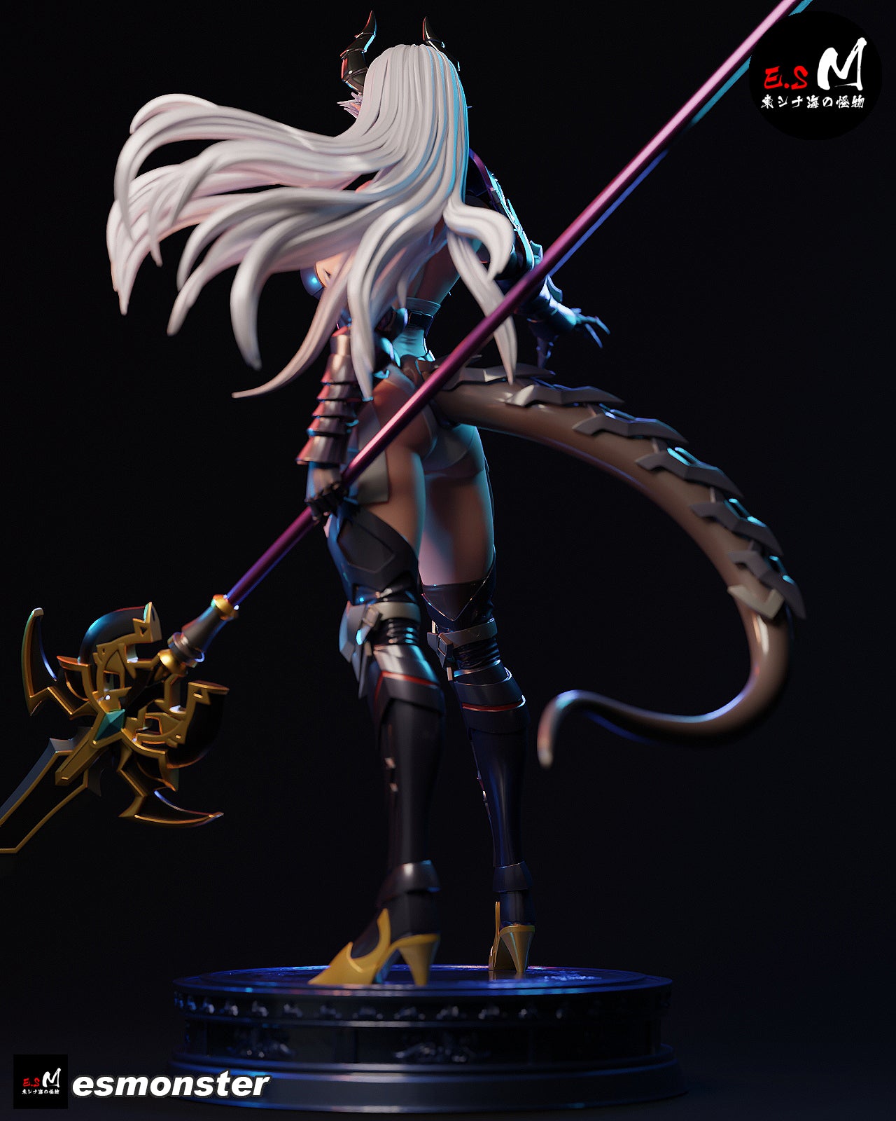 Dragon Knight Girl Adult Pinup 3D Resin Model