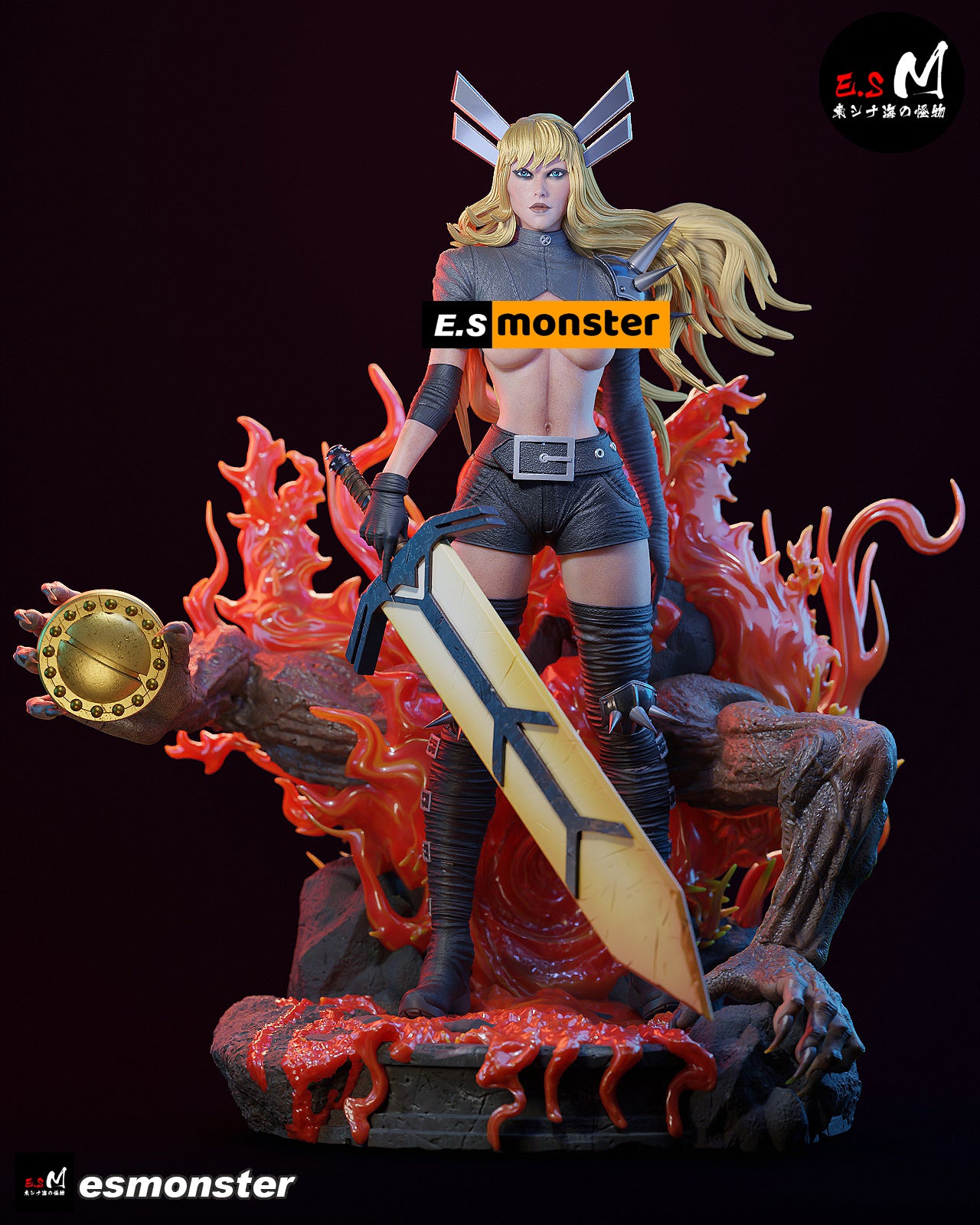 Sorceress Adult Pinup 3D Resin Model