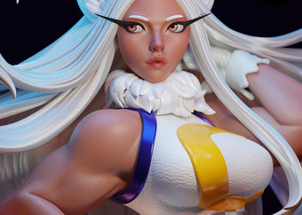 Bunny Hero Adult Pinup 3D Resin Model