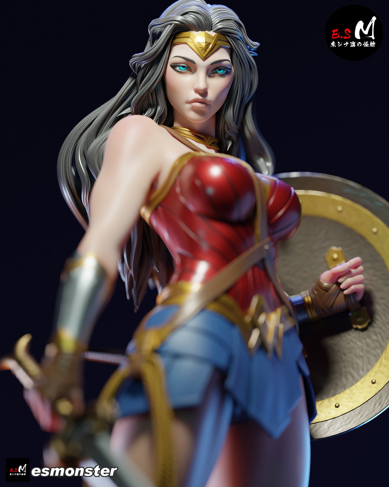 Amazonian Hero Adult Pinup 3D Resin Model