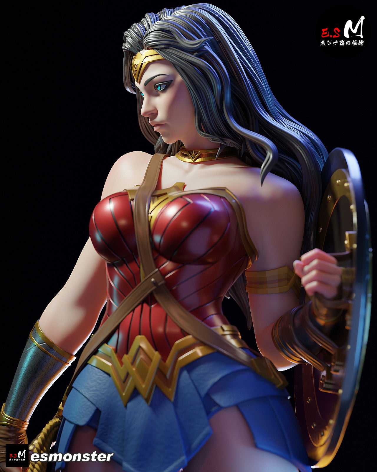 Amazonian Hero Adult Pinup 3D Resin Model