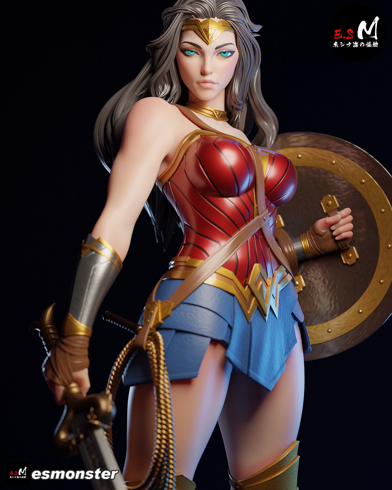 Amazonian Hero Adult Pinup 3D Resin Model