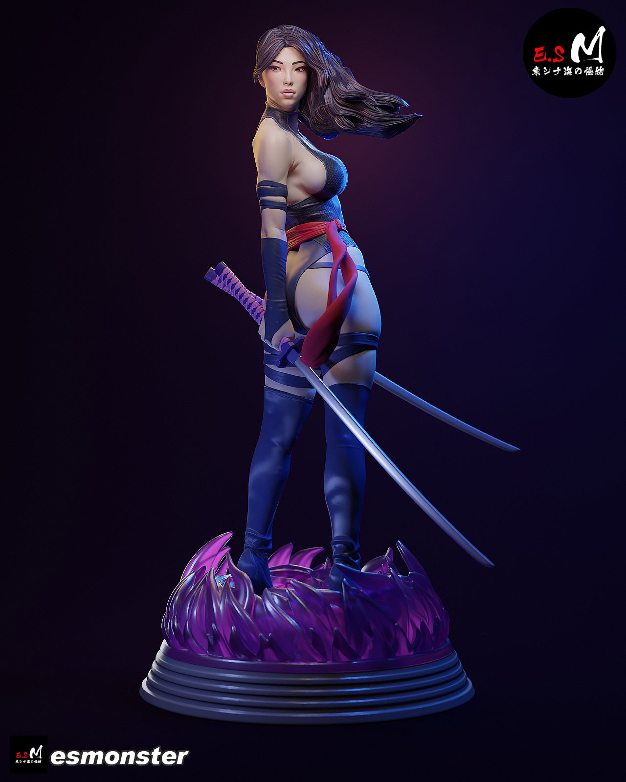 Psychic Assassin Adult Pinup 3D Resin Model