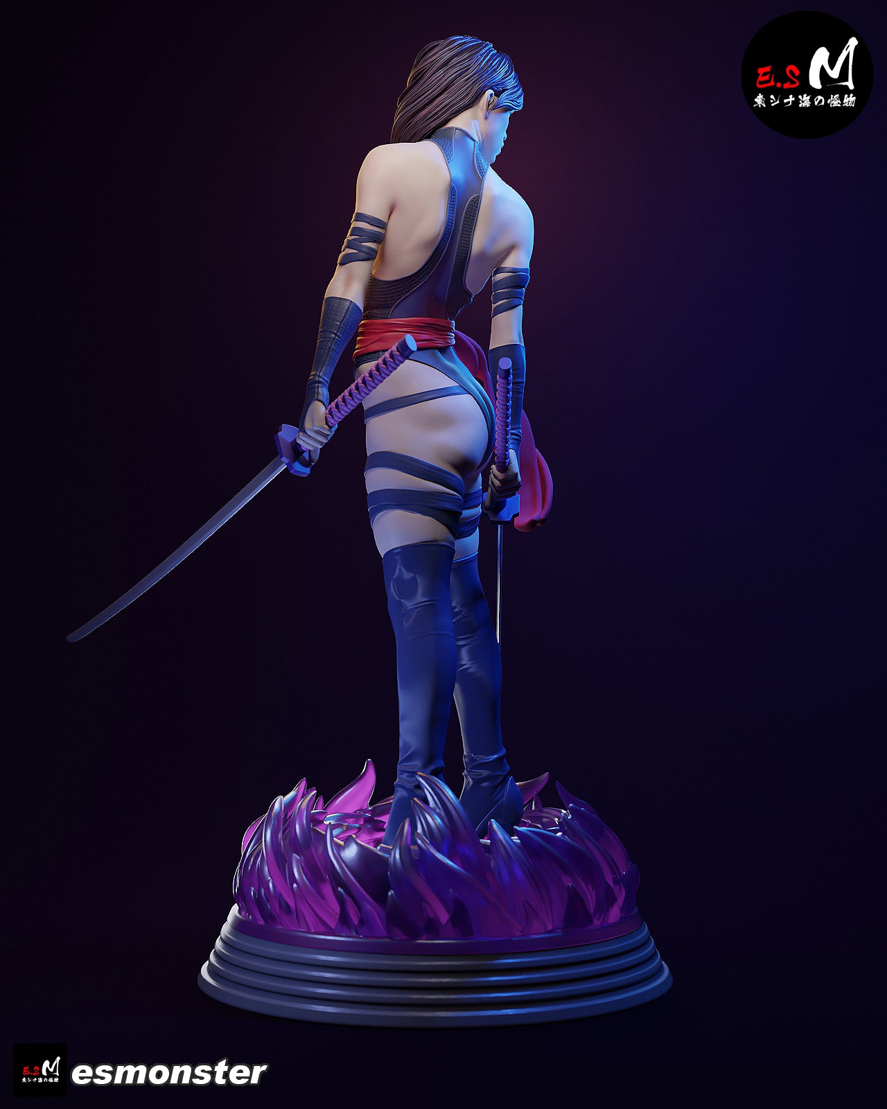 Psychic Assassin Adult Pinup 3D Resin Model