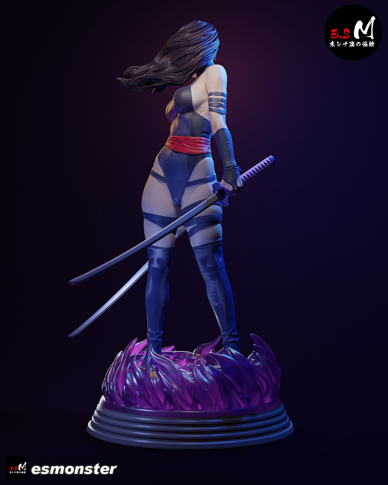 Psychic Assassin Adult Pinup 3D Resin Model