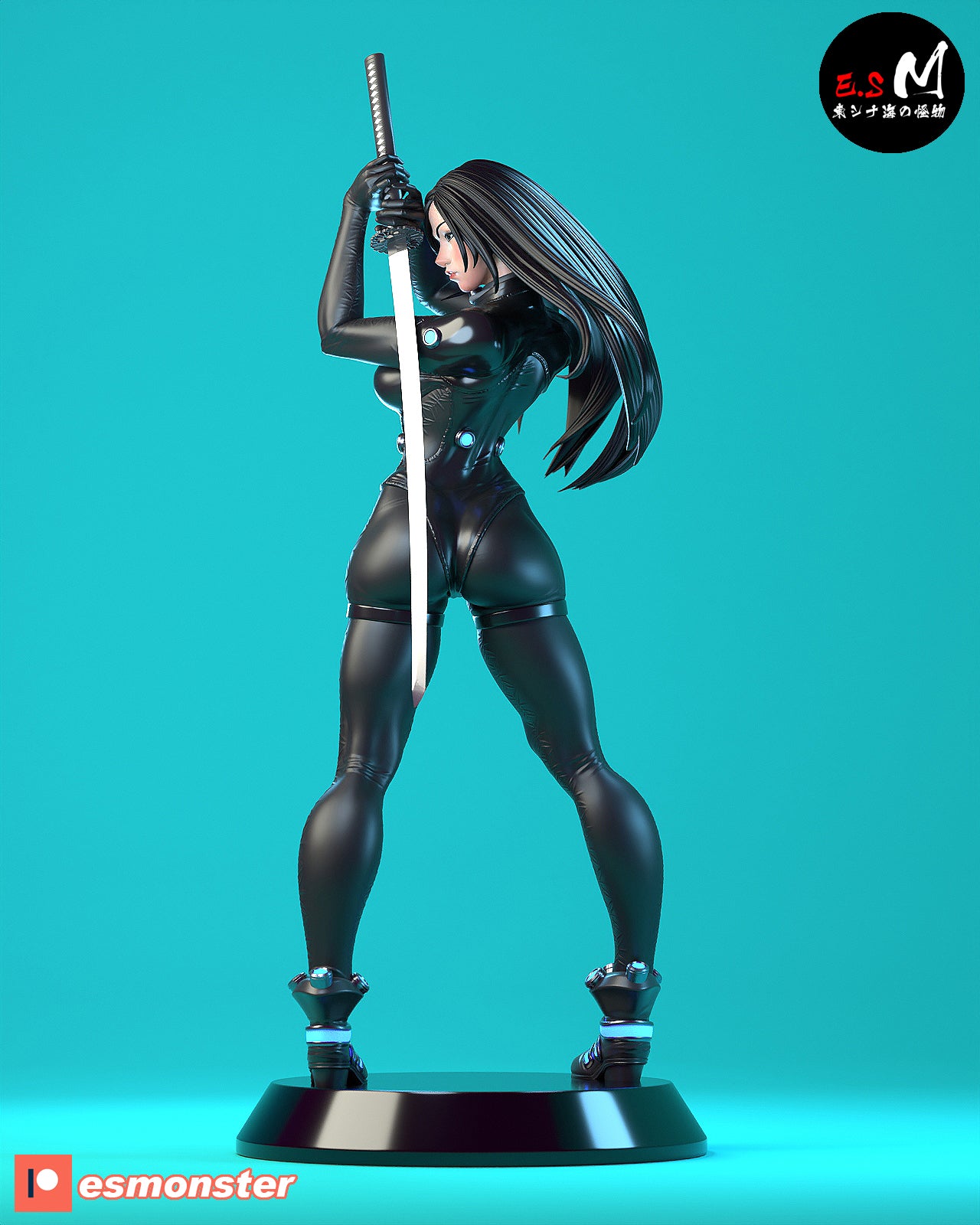 Japanese Idol Pinup 3D Resin Model