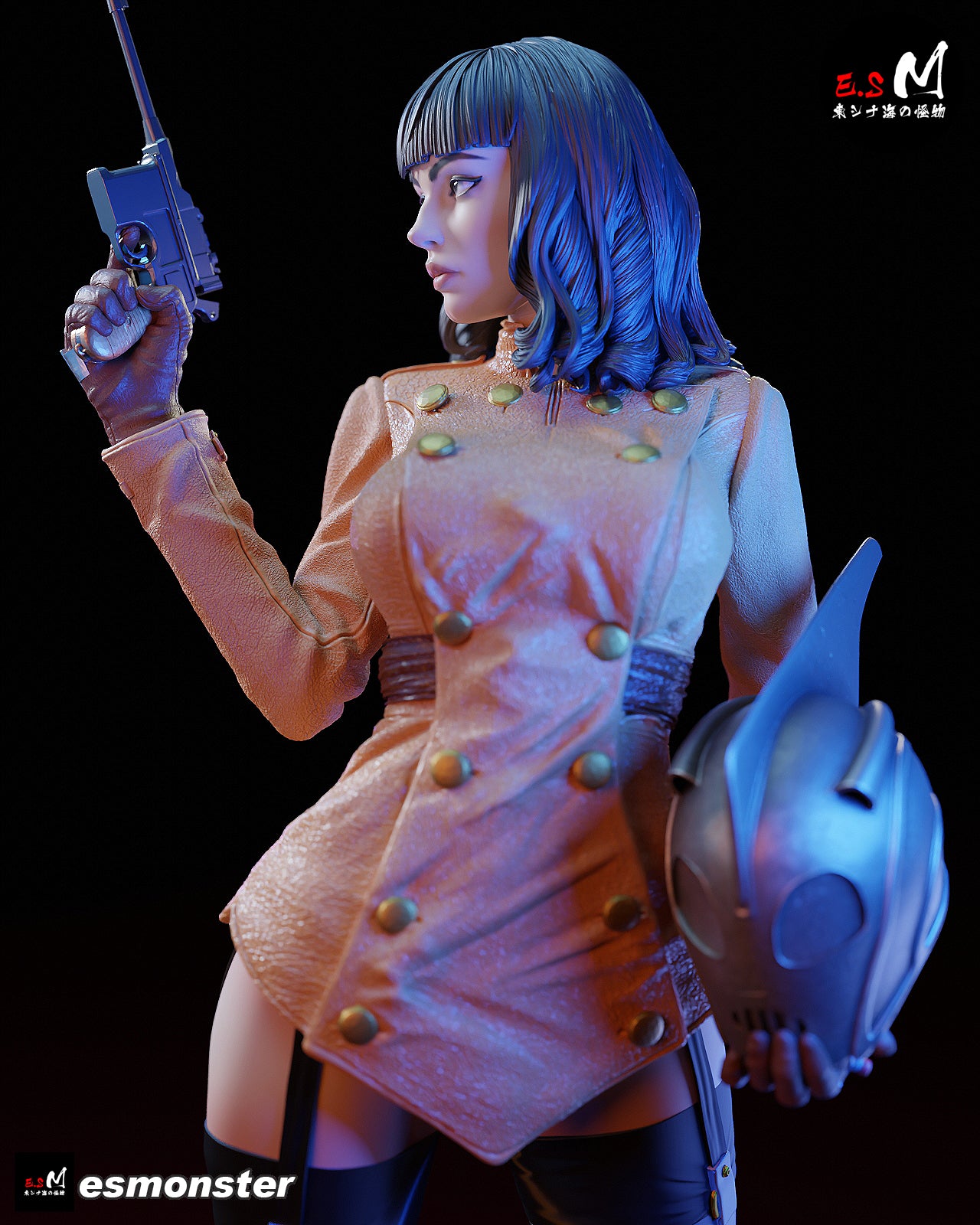 Stunt Pilot Adult Pinup 3D Resin Model