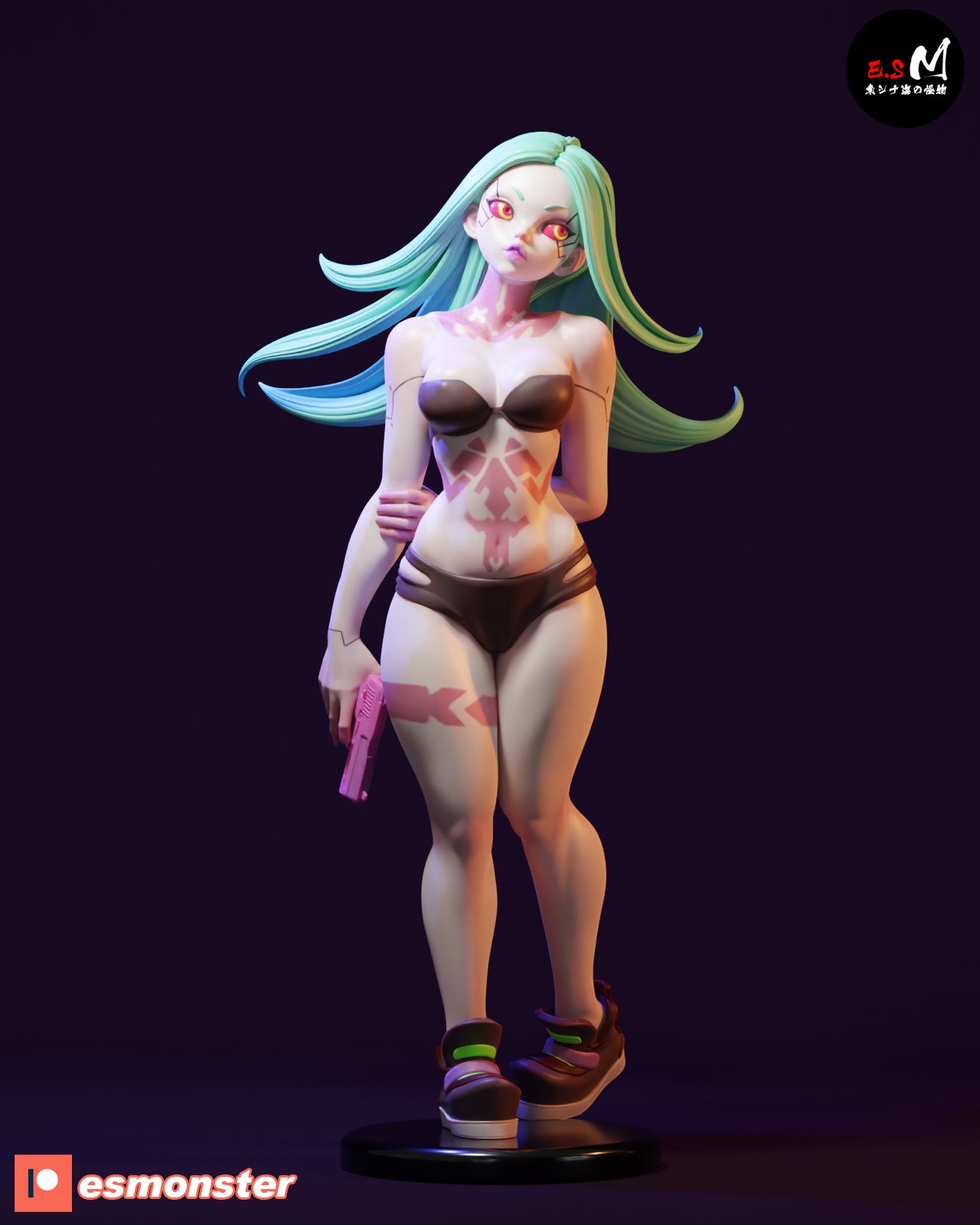 Mercenary Pinup 3D Resin Model