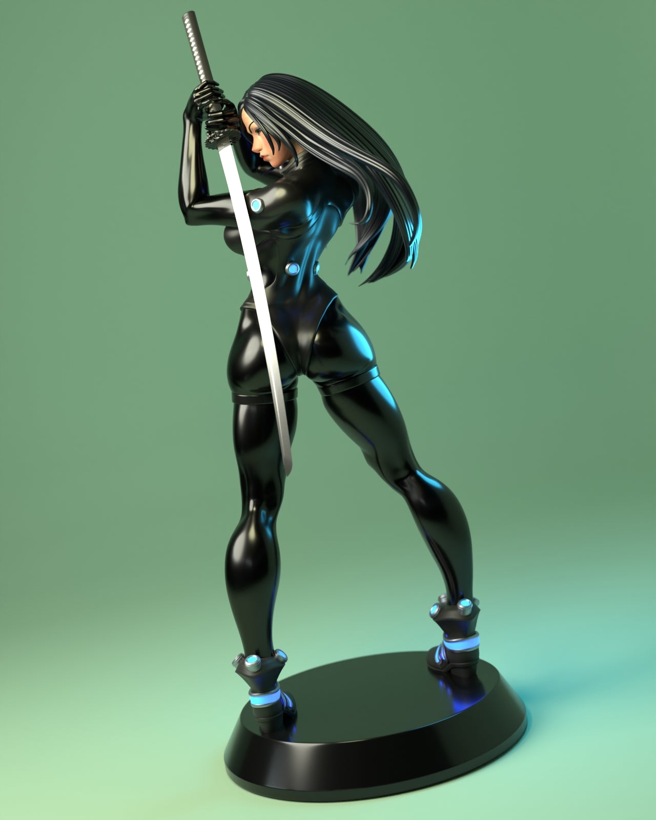 Japanese Idol Pinup 3D Resin Model