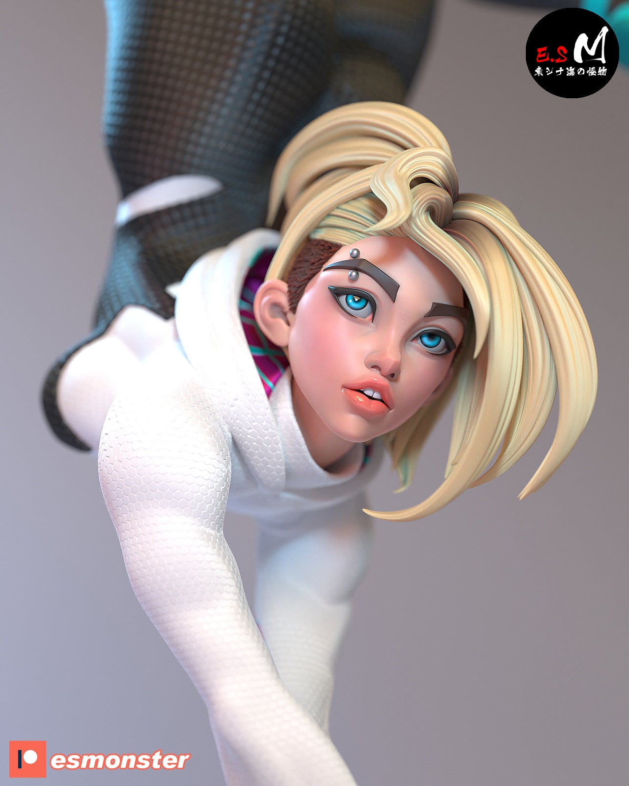 Handstand Hero Pinup 3D Resin Model