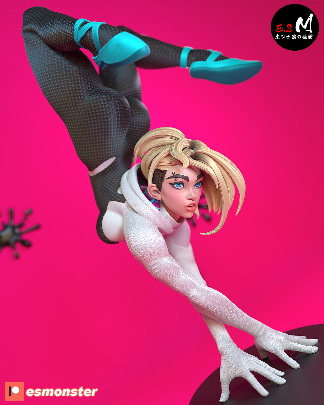 Handstand Hero Pinup 3D Resin Model