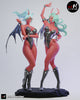 Demonic Sisters Bunny Adult Pinup 3D Resin Model